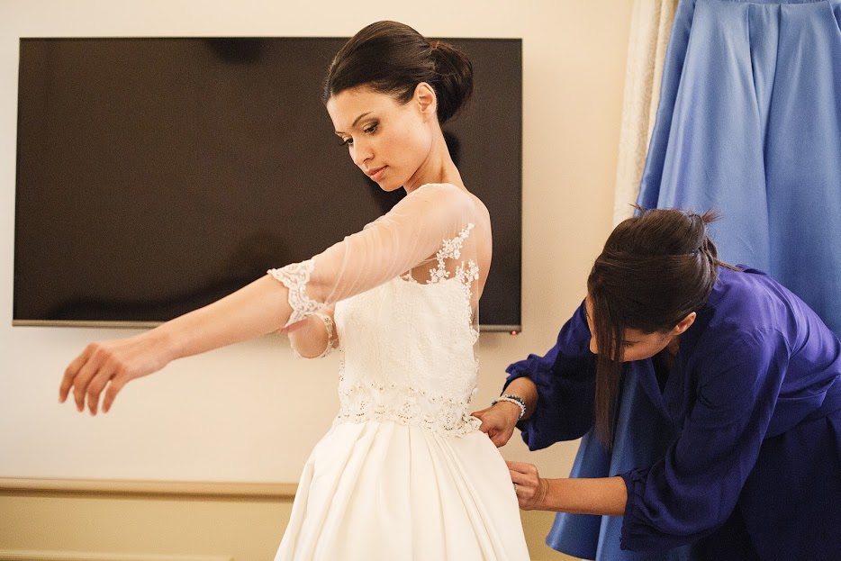 Descubre en el blog de Beatriz Alvaro el maravilloso vestido de novia de Daniela para su boda en Venecia